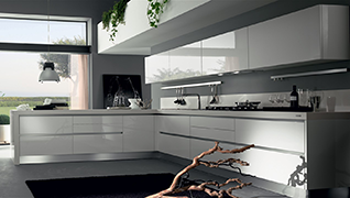 Cocina blanca brillo económica
